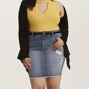 Torrid NWT Denim Pencil Skirt